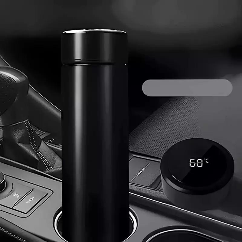 Steel Temperature Display Water Bottle (500ml)