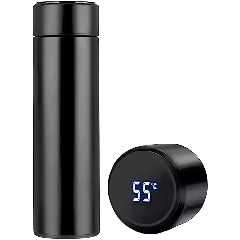 Steel Temperature Display Water Bottle (500ml)